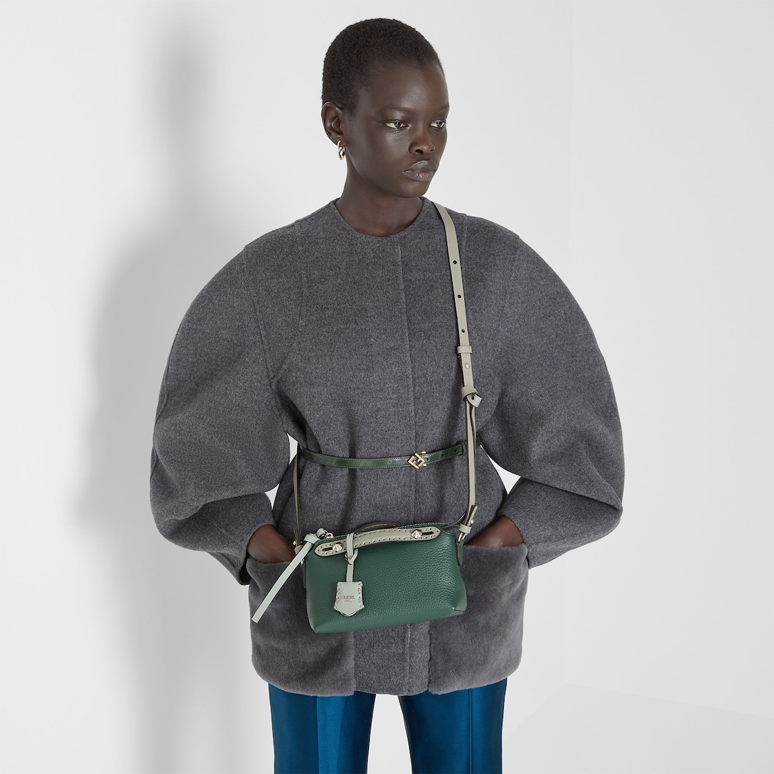 FENDI By The Way Selleria Mini Multicolor Selleria mini-bag with 156 hand-sewn topstitches - Image 2